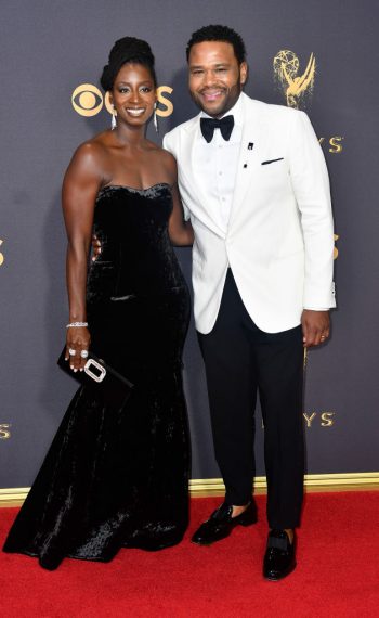 Anthony Anderson and Alvina Stewart attend the 69th Annual Primetime Emmy Awards
