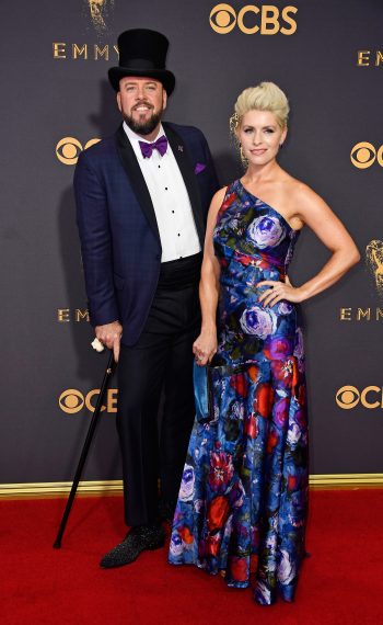Chris Sullivan and Rachel Reichard attend the 69th Annual Primetime Emmy Awards