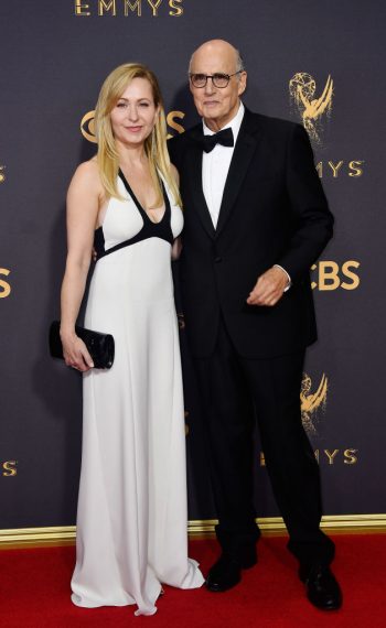 Kasia Ostlun and Jeffrey Tambor attend the 69th Annual Primetime Emmy Awards