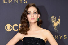 Emmy Rossum attends the 69th Annual Primetime Emmy Awards