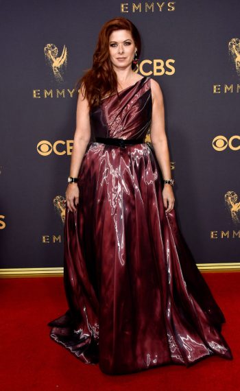 Debra Messing attends the 69th Annual Primetime Emmy Awards