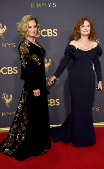 Jessica Lange and Susan Sarandon attend the 69th Annual Primetime Emmy Awards
