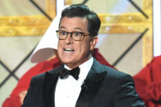 Stephen Colbert performs onstage during the 69th Annual Primetime Emmy Awards