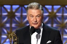 Alec Baldwin accepts Outstanding Supporting Actor in a Comedy Series for 'Saturday Night Live' onstage during the 69th Annual Primetime Emmy Awards