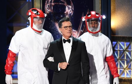 Stephen Colbert during the 69th Annual Primetime Emmy Awards