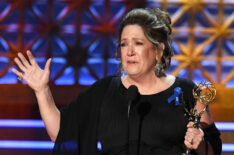 Ann Dowd accepts Outstanding Supporting Actress in a Drama Series for 'The Handmaid's Tale' onstage during the 69th Annual Primetime Emmy Awards