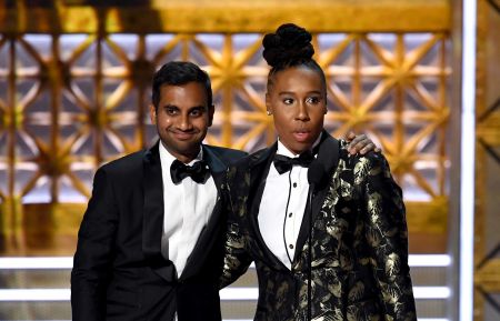 Aziz Ansari and Lena Waithe accept Outstanding Writing for a Comedy Series for 'Master of None'