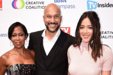 Regina King, Keegan-Michael Key, and Chloe Bennet arrives at the Television Industry Advocacy Awards, hosted by TV Guide Magazine and TV Insider