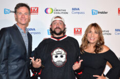 Paul Turcotte, President TV Guide Magazine, director/producer Kevin Smith, and Robin Bronk, CEO of The Creative Coalition attend the Television Industry Advocacy Awards benefiting The Creative Coalition, hosted by TV Guide Magazine & TV Insider