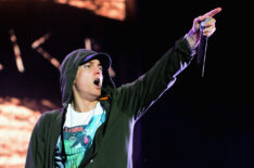 Eminem performs during 2014 Lollapalooza Day One at Grant Park