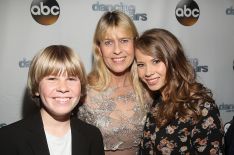 Robert Clarence Irwin, Terri Irwin and Bindi Irwin attend the Dancing With The Stars Semi Finals Episode Celebration