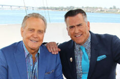 Lee Majors and Bruce Campbell of Ash Vs. Evil Dead attend the IMDb Yacht at San Diego Comic-Con 2016