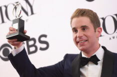 Ben Platt, winner of the award for Best Actor in a Musical for Dear Evan Hanson, poses in the press room during the 2017 Tony Awards