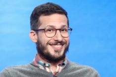 Andy Samberg speaks during the 2017 Summer Television Critics Association Press Tour