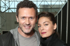 Jason O'Mara and Alexa Davalos attend The Man in the High Castle and Philip K. Dick's Electric Dreams press room
