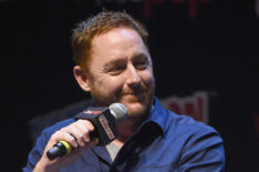 Scott Grimes speaks during The Orville panel during 2017 New York Comic Con