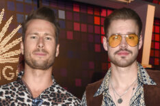 Glen Powell and Chord Overstreet attends Casamigos Halloween Party in October 2017