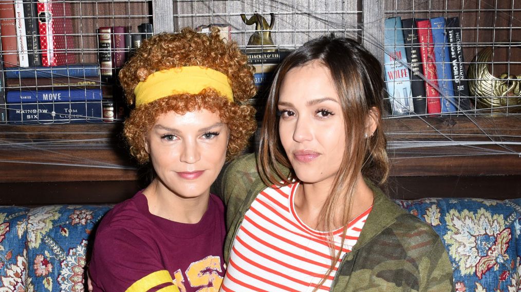 Kelly Sawyer and Jessica Alba attend Ciroc Kicks Off Halloween Party