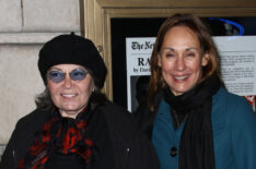 Roseanne Barr and Laurie Metcalf attend the Broadway opening of Race at The Ethel Barrymore Theatre in 2009