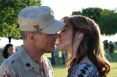 The Long Road Home - Michael Kelly as Lt. Col. Gary Volesky and Sarah Wayne Callies as LeAnn Volesky