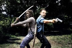 The Walking Dead, Season 8 - Danai Gurira as Michonne and Andrew Lincoln as Rick Grimes