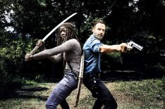 The Walking Dead, Season 8 - Danai Gurira as Michonne and Andrew Lincoln as Rick Grimes