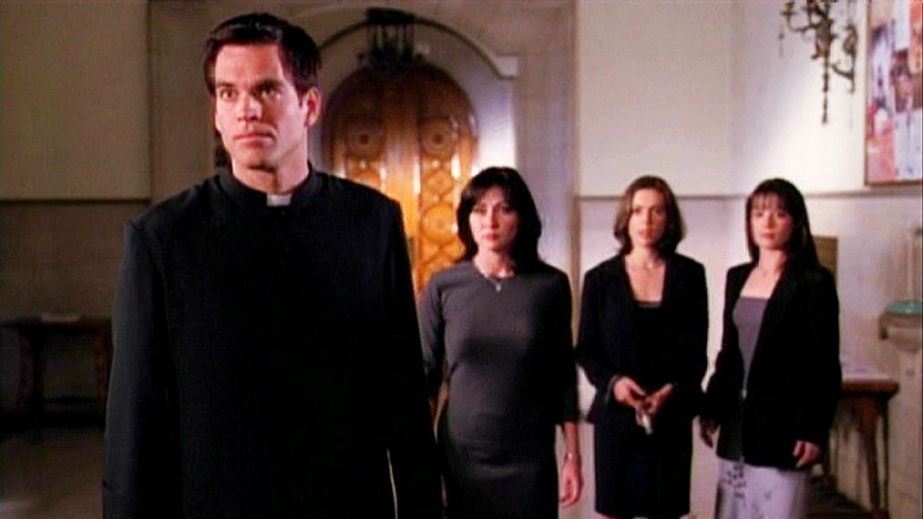 Michael Weatherly as Brendan Rowe in Charmed with Shannen Doherty, Alyssa Milano and Holly Marie Combs