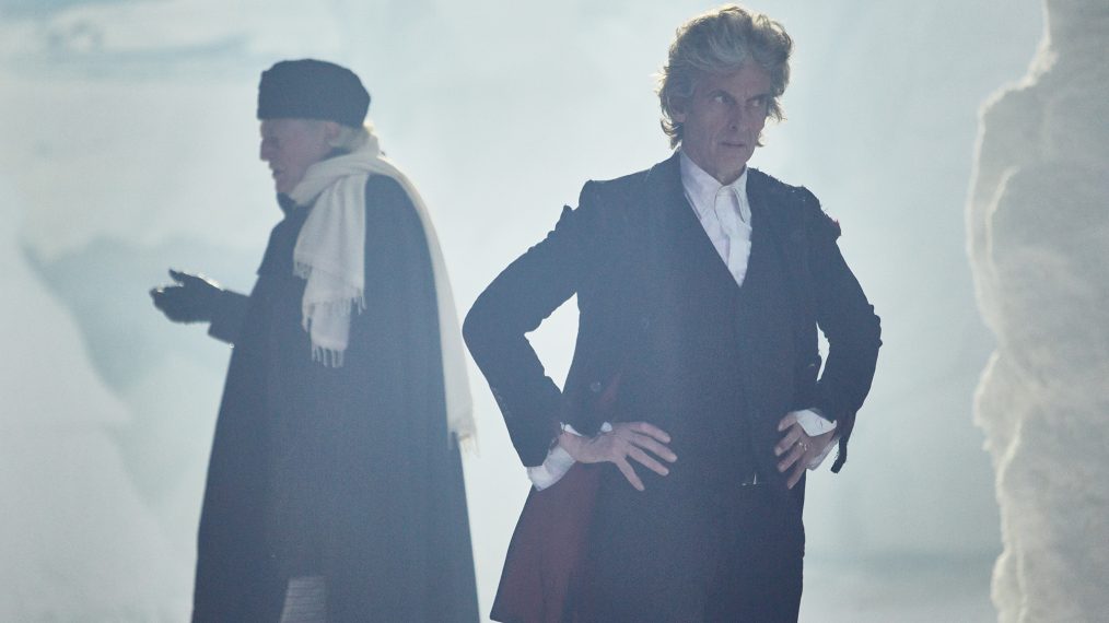 David Bradley and Peter Capaldi in the Christmas special 'Doctor Who: Twice Upon a Time'