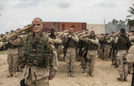 Michael Kelly as Lt. Col. Gary Volesky on set of The Long Road Home at U.S. Military post, Fort Hood, Killeen, Texas.