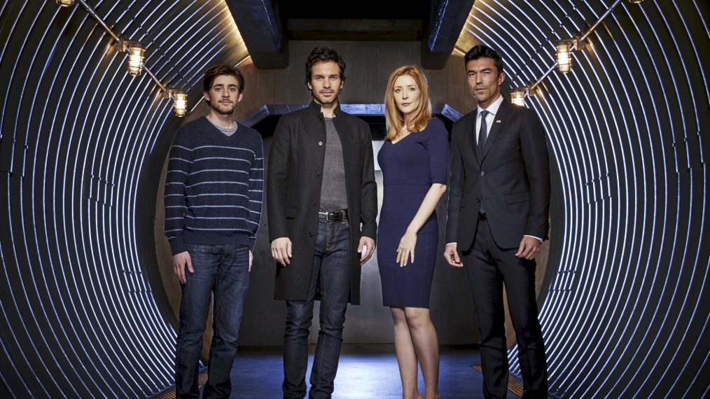 The cast of Salvation - Charlie Rowe, Santiago Cabrera, Jennifer Finnigan, Ian Anthony Dale