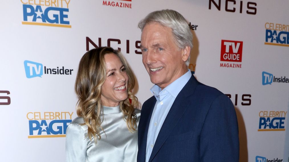 Co-stars Maria Bello and Mark Harmon attend the TV Guide Magazine Cover Party for Mark Harmon and 15 seasons of the CBS show NCIS