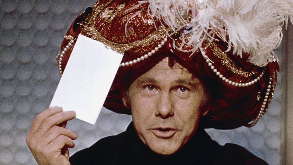 Johnny Carson as Carnac the Magnificent