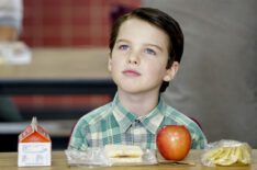 Iain Armitage at lunch as Young Sheldon