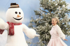 At Home with Amy Sedaris with a snowman