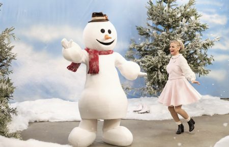 At Home with Amy Sedaris with a snowman