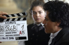 Behind the scenes with Samantha Colley with Johnny Flynn in National Geographic’s 'Genius' - Season 1