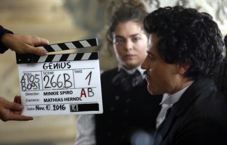 Behind the scenes with Samantha Colley with Johnny Flynn in National Geographic’s 'Genius' - Season 1