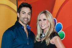 Eddie Judge and Tamra Barney arrives at the NBCUniversal's 2013 Summer TCA Tour