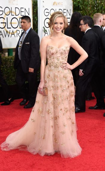 Greer Grammer attends the 72nd Annual Golden Globe Awards in 2015