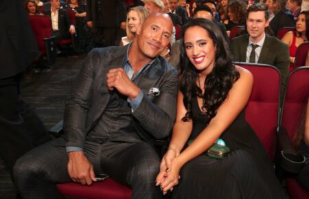 Dwayne Johnson and Simone Alexandra Johnson attend the People's Choice Awards 2017