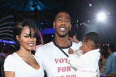 Teyana Taylor and Iman Shumpert attend the 2017 MTV Video Music Awards