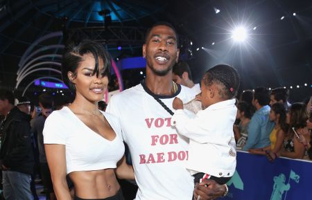 Teyana Taylor and Iman Shumpert attend the 2017 MTV Video Music Awards