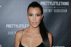Kourtney Kardashian attends the launch of PrettyLittleThing by Kourtney Kardashian