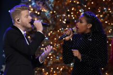 Scott Hoying of Pentatonix performs with Jennifer Hudson on A Very Pentatonix Christmas Special - Season 1