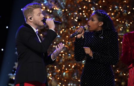 Scott Hoying of Pentatonix performs with Jennifer Hudson on A Very Pentatonix Christmas Special - Season 1