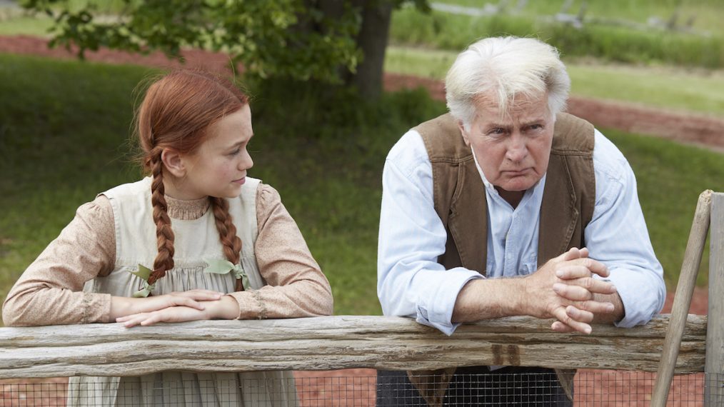 Ella Ballentine as Anne Shirley and Martin Sheen as Matthew Cuthbert in 'Anne of Green Gables: The Good Stars'