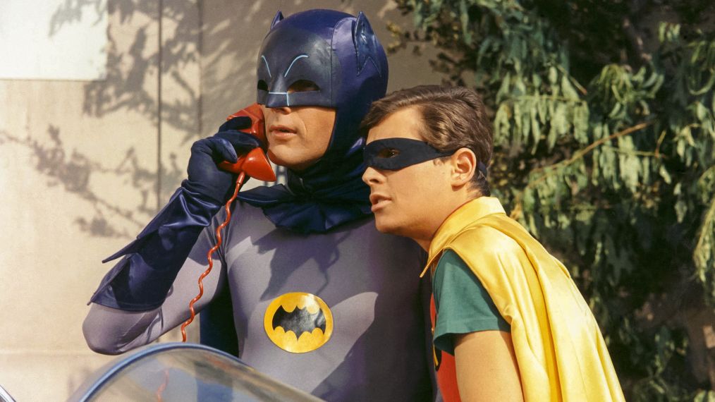 Adam West as Batman and Burt Ward as Robin