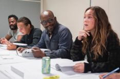 Fear the Walking Dead season 4 table read - Colman Domingo, Frank Dillane, Lennie James, and Alycia Debnam-Carey