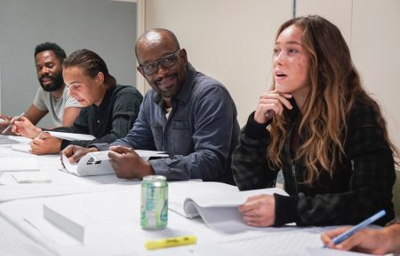 Fear the Walking Dead season 4 table read - Colman Domingo, Frank Dillane, Lennie James, and Alycia Debnam-Carey