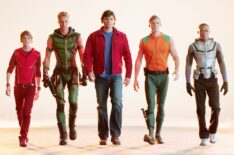 Kyle Gallner, Justin Hartley, Tom Welling, Alan Ritchson, Lee Thompson Young in Smallville Season 6